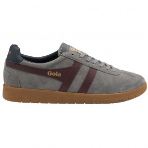 Gola Classics Hurricane Suede Sneakers Bordó Sötétkék Hungary | AIV-619752