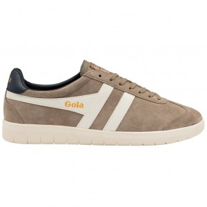 Gola Classics Hurricane Suede Sneakers Fehér Sötétkék Hungary | OXW-709528
