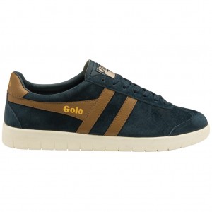 Gola Classics Hurricane Suede Sneakers Sötétkék Fehér Hungary | PHU-759084