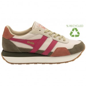 Gola Classics Indiana Sneakers Khaki Hungary | EVF-840251