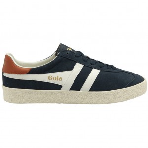 Gola Classics Medallist Sneakers Sötétkék Fehér Narancssárga Hungary | GIC-271359
