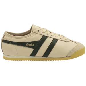 Gola Classics Race Leather Sneakers Sötétkhaki Hungary | USY-507893