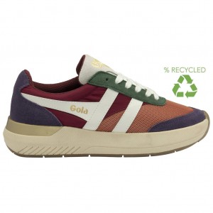Gola Classics Raven Sneakers Terracotta Cerise Plum Hungary | ORP-065827