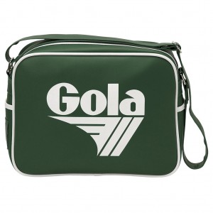 Gola Classics Redford Messenger Bag Zöld Fehér Hungary | FAL-062843