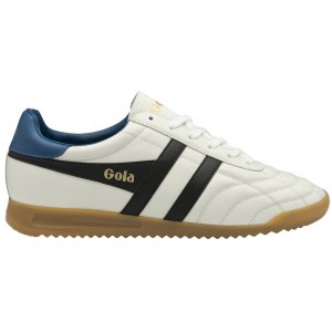 Gola Classics Stadium Sneakers Fehér Fekete Kék Hungary | SMG-132067