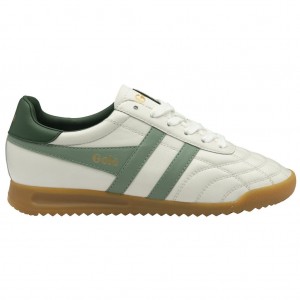 Gola Classics Stadium Sneakers Fehér Zöld Hungary | EXA-930582