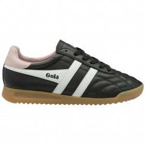 Gola Classics Stadium Sneakers Fekete Fehér Rózsaszín Hungary | BPD-520749
