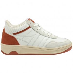 Gola Classics Swerve Sneakers Fehér Narancssárga Hungary | VRX-147082
