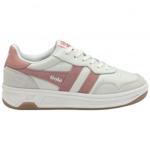 Gola Classics Topspin Sneakers Fehér Rózsaszín Korall Rózsaszín Hungary | AWV-350614