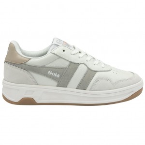 Gola Classics Topspin Sneakers Fehér Világos Szürke Hungary | ZEW-498275