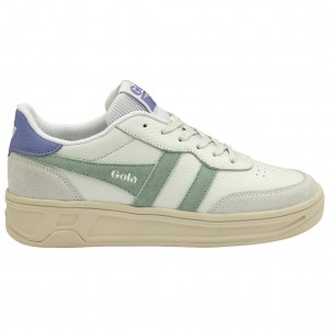 Gola Classics Topspin Sneakers Fehér Zöld Levendula Hungary | VZL-523807