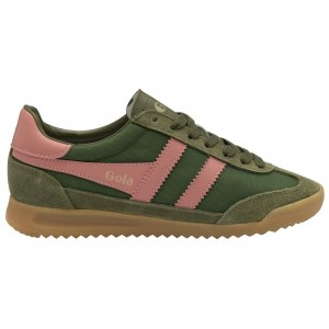 Gola Classics Tornado Sneakers Zöld Korall Rózsaszín Hungary | FVI-893241