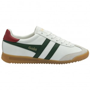 Gola Classics Torpedo Leather Sneakers Fehér Mélypiros Hungary | SMH-069841
