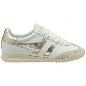 Gola Classics Torpedo Mirror Sneakers Fehér Arany Fehér Hungary | CDA-719354