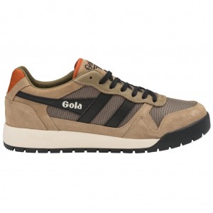 Gola Classics Trek Low Sneakers Fekete Narancssárga Hungary | UET-073592