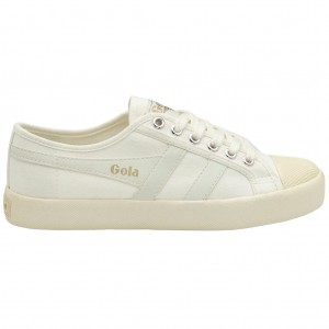 Gola Vegan Classics Coaster Shoes Fehér Arany Hungary | FNY-837564