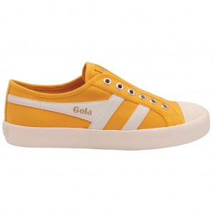 Gola Vegan Classics Coaster Slip Shoes Fehér Hungary | VOM-021758