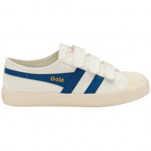 Gola Vegan Classics Coaster Strap Sneakers Fehér Kék Hungary | XJH-816240