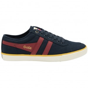 Gola Vegan Classics Comet Plimsoll Sneakers Sötétkék Mélypiros Hungary | ZNP-826530