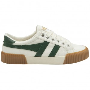 Gola Vegan Classics Rally Plimsoll Sneakers Fehér Zöld Hungary | WKT-615032