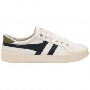 Gola Vegan Classics Rally Plimsoll Sneakers Fehér Sötétkék Khaki Hungary | VIN-126749