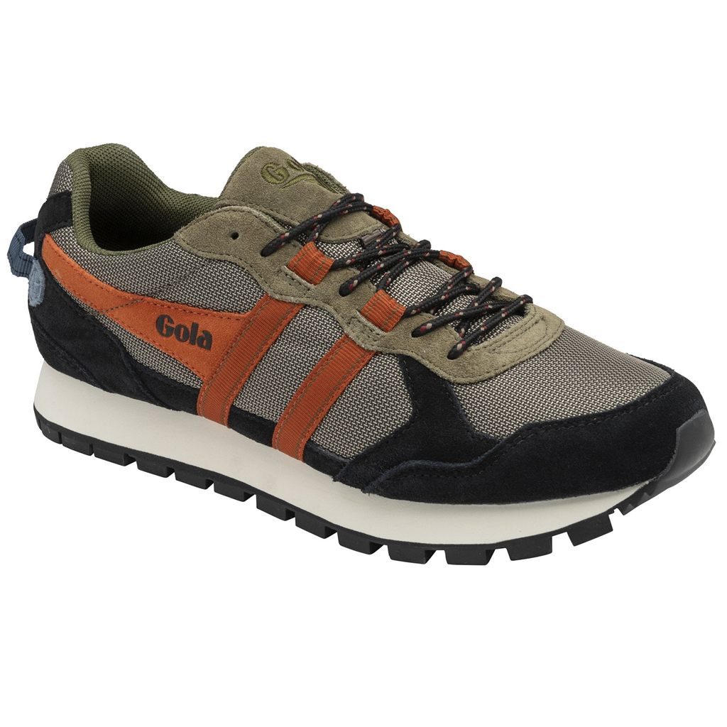 Gola Classics Altitude Sneakers Khaki Fekete Narancssárga Hungary | FJT-346857
