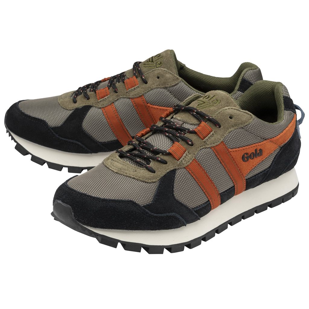 Gola Classics Altitude Sneakers Khaki Fekete Narancssárga Hungary | FJT-346857