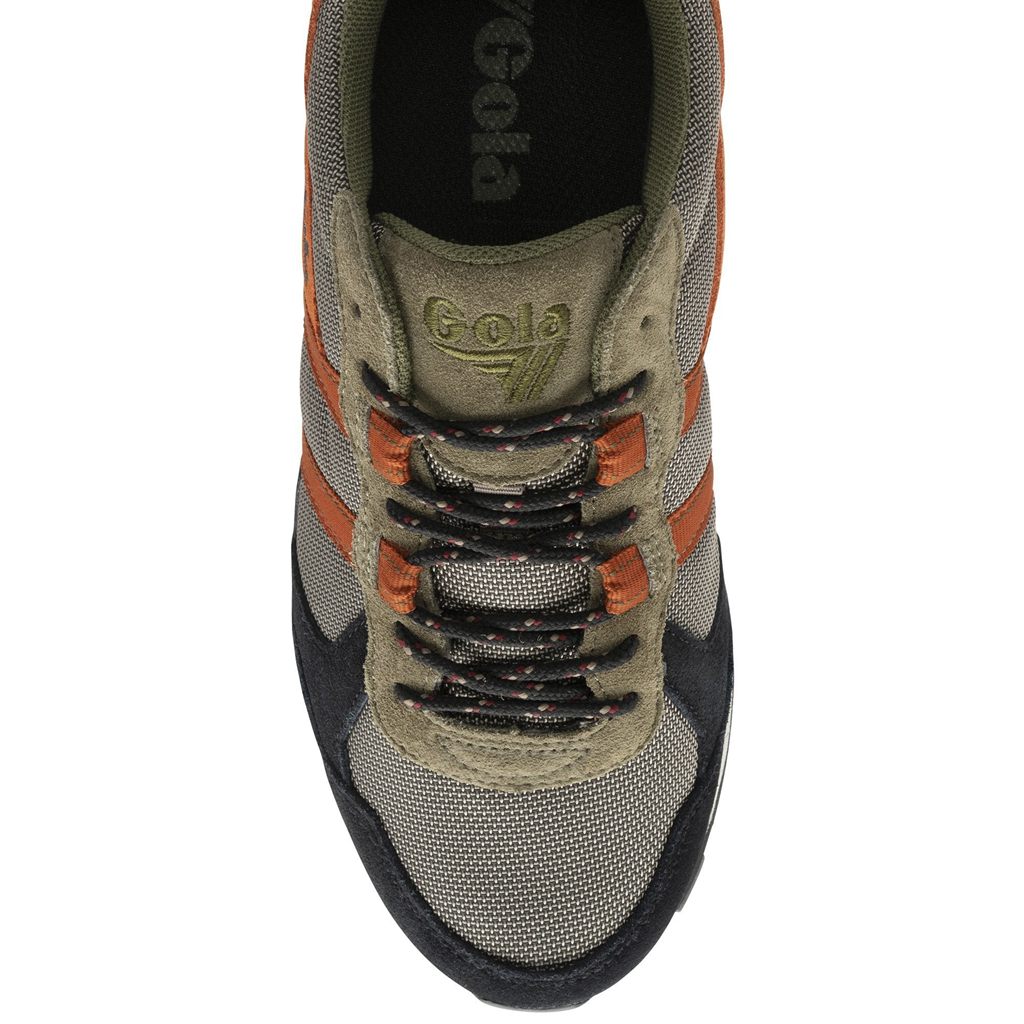 Gola Classics Altitude Sneakers Khaki Fekete Narancssárga Hungary | FJT-346857