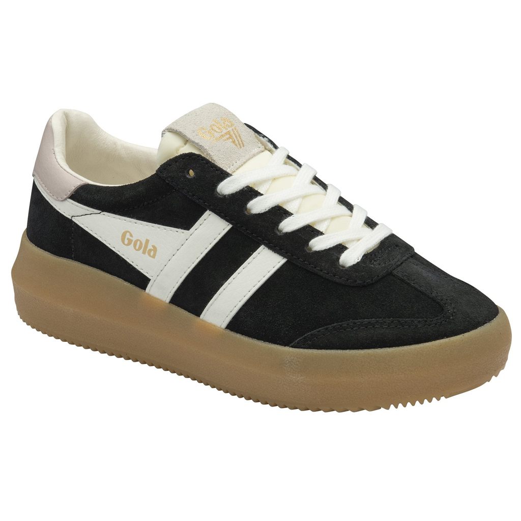 Gola Classics Athena Sneakers Fekete Fehér Rózsaszín Hungary | YUV-301297