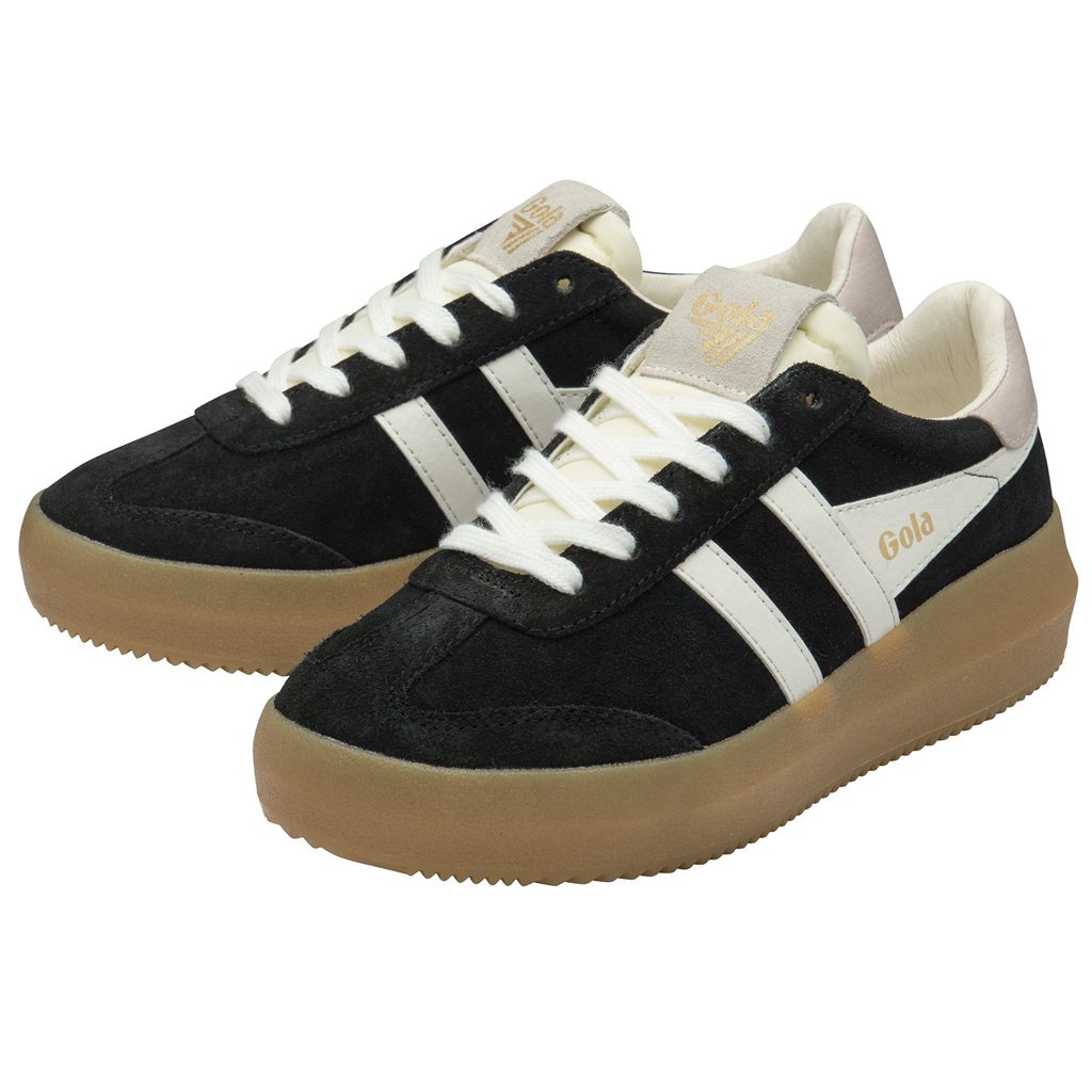 Gola Classics Athena Sneakers Fekete Fehér Rózsaszín Hungary | YUV-301297