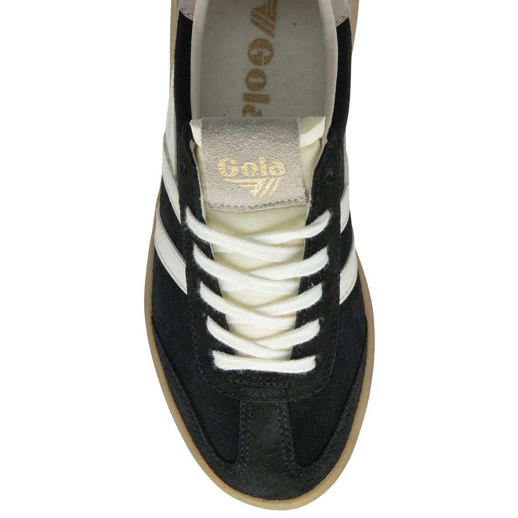 Gola Classics Athena Sneakers Fekete Fehér Rózsaszín Hungary | YUV-301297