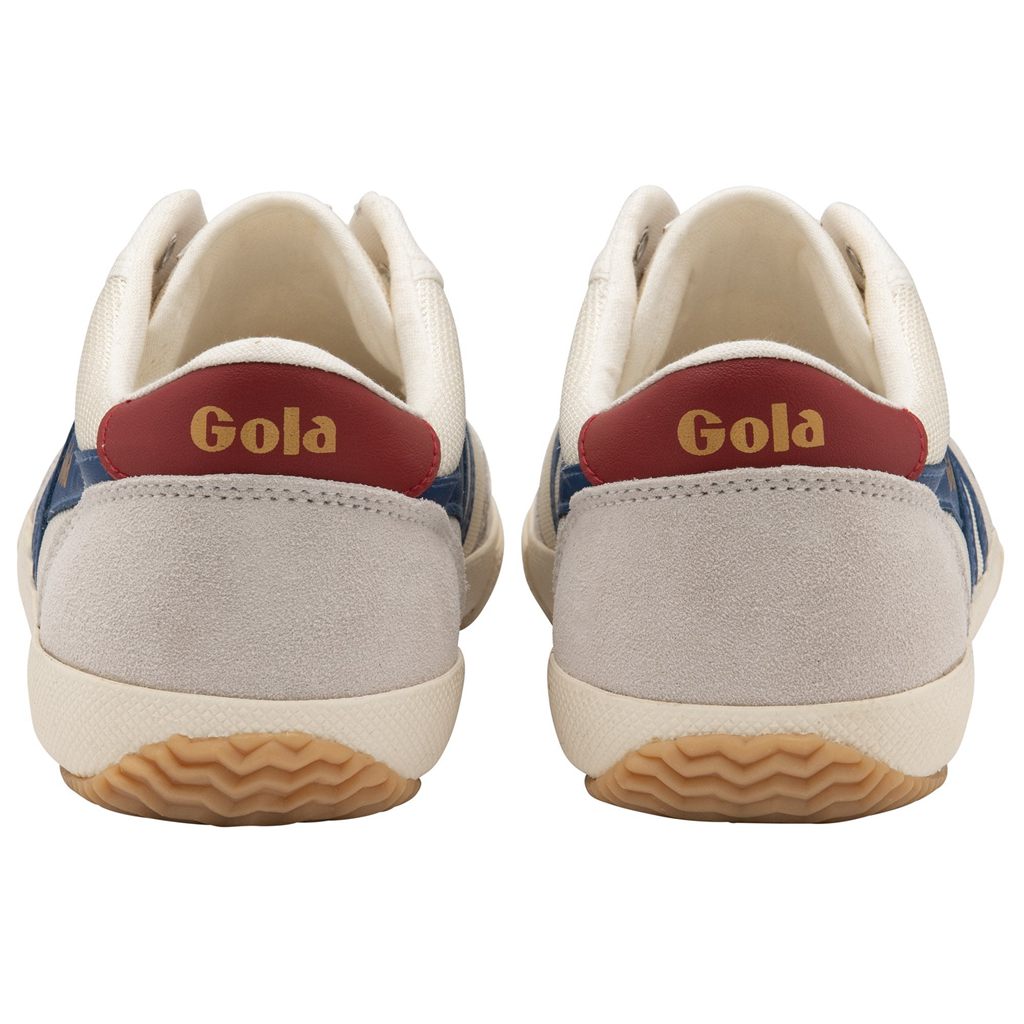Gola Classics Badminton Mesh Plimsoll Sneakers Fehér Kék Mélypiros Hungary | KJV-068937