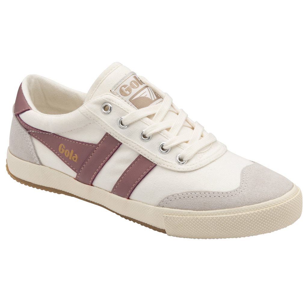 Gola Classics Badminton Plimsoll Sneakers Fehér Rózsaszín Hungary | QUX-804573