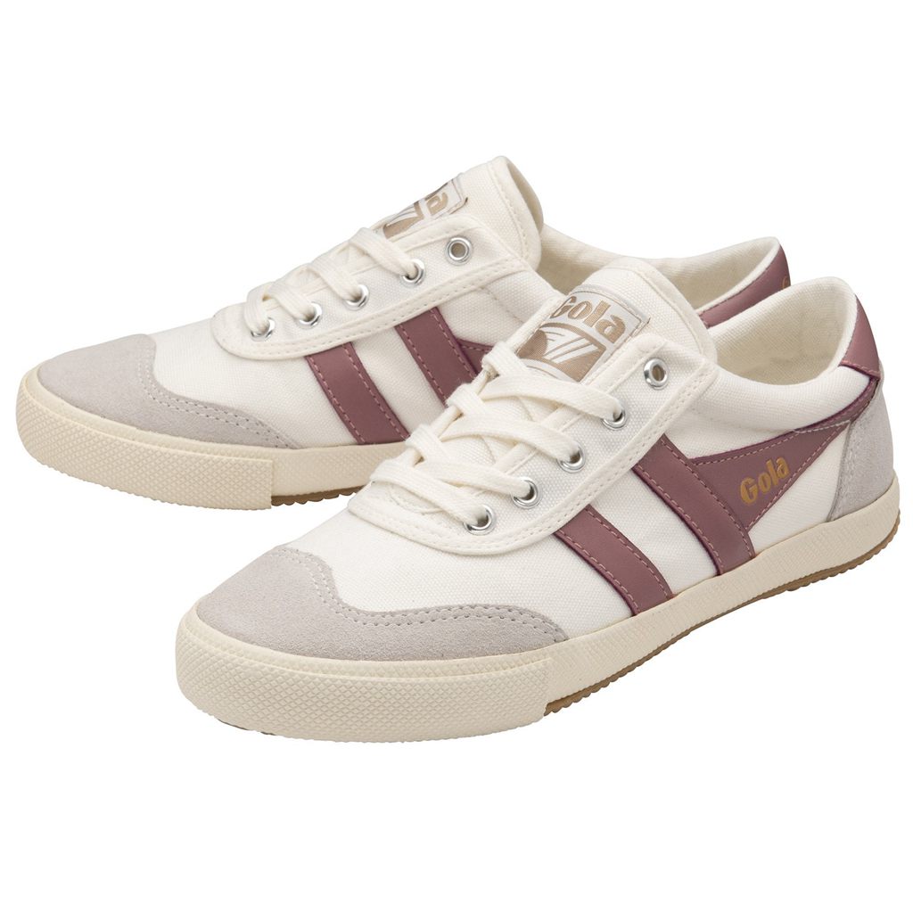 Gola Classics Badminton Plimsoll Sneakers Fehér Rózsaszín Hungary | QUX-804573