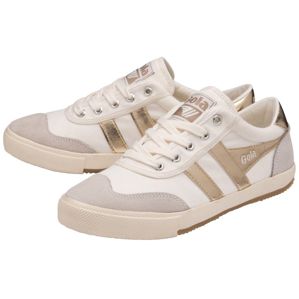 Gola Classics Badminton Sneakers Fehér Arany Hungary | QET-176582