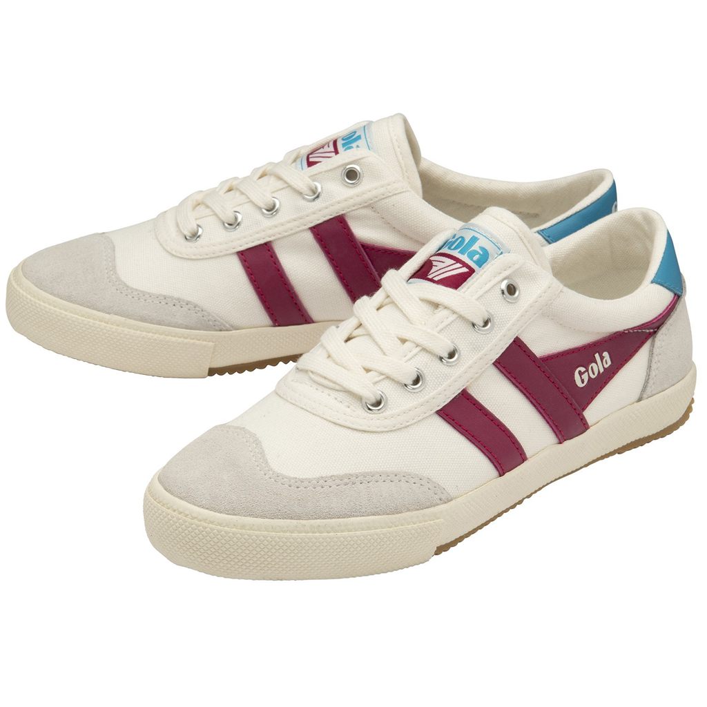Gola Classics Badminton Sneakers Fehér Fukszia Hungary | VZJ-283965