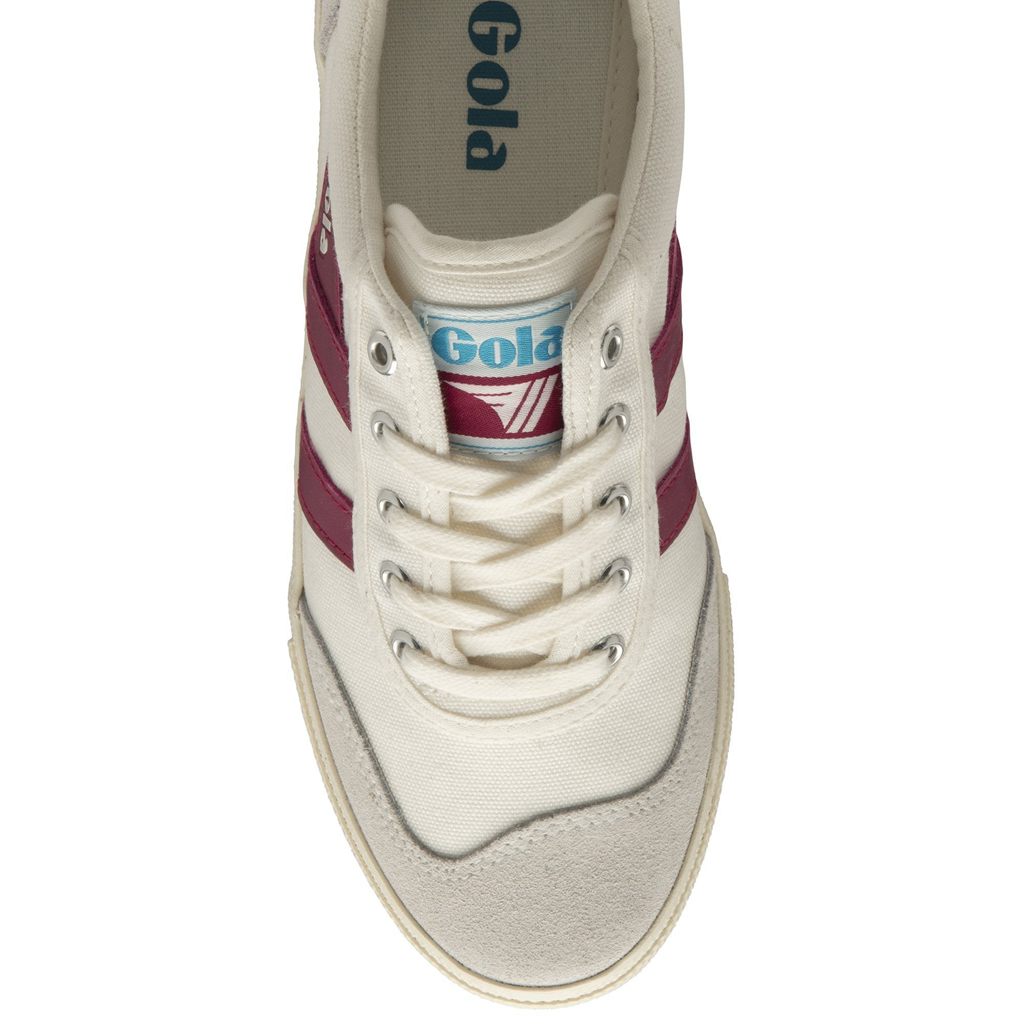 Gola Classics Badminton Sneakers Fehér Fukszia Hungary | VZJ-283965
