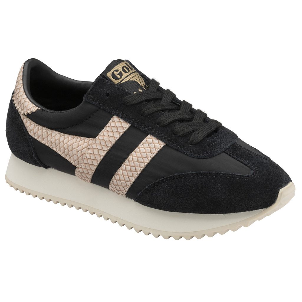 Gola Classics Boston '78 Snake Sneakers Fekete Rózsaszín Hungary | BLQ-829364