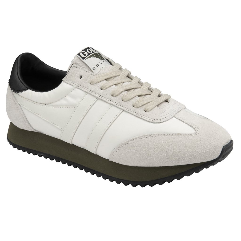 Gola Classics Boston '78 Sneakers Fehér Khaki Fekete Hungary | FAB-128094