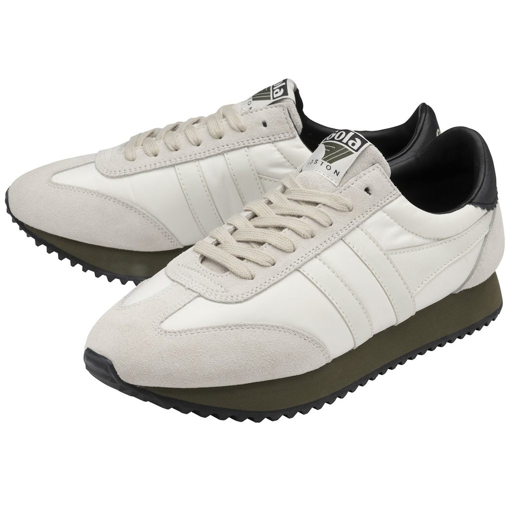 Gola Classics Boston '78 Sneakers Fehér Khaki Fekete Hungary | FAB-128094