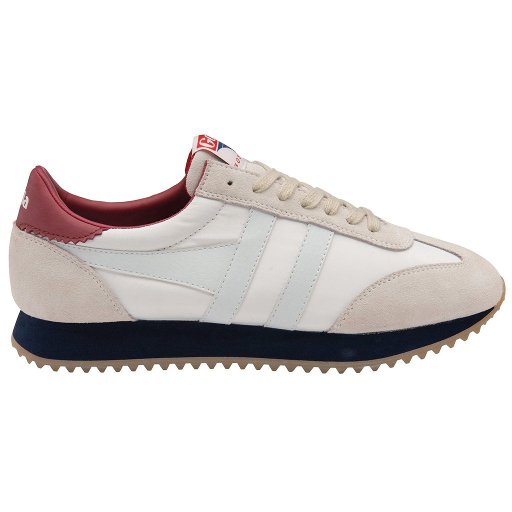 Gola Classics Boston '78 Sneakers Fehér Sötétkék Mélypiros Hungary | DSX-923408