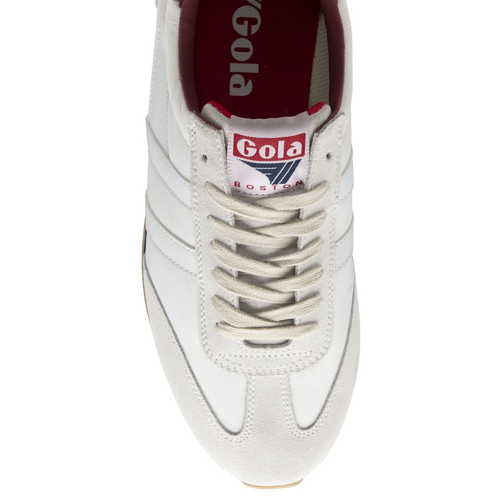 Gola Classics Boston '78 Sneakers Fehér Sötétkék Mélypiros Hungary | DSX-923408