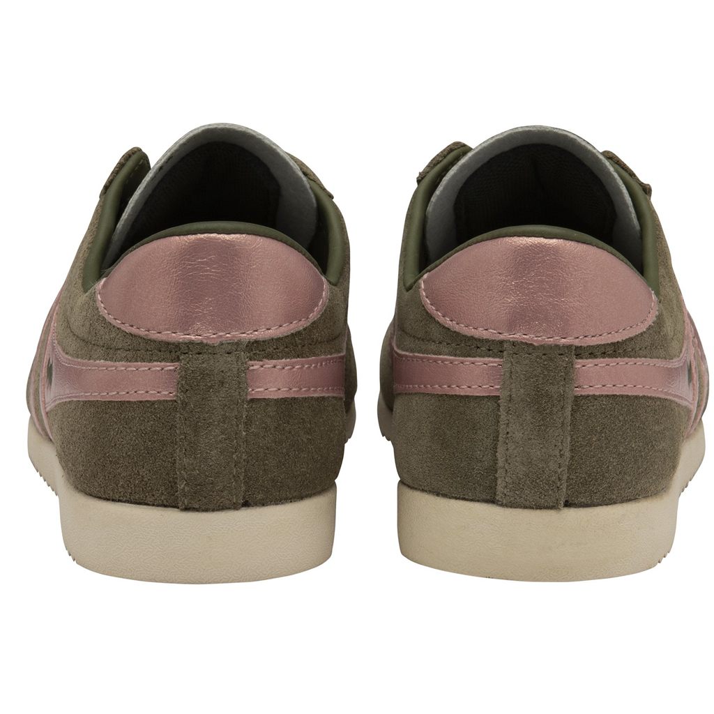 Gola Classics Bullet Flame Sneakers Khaki Rózsaszín Hungary | PCF-281957