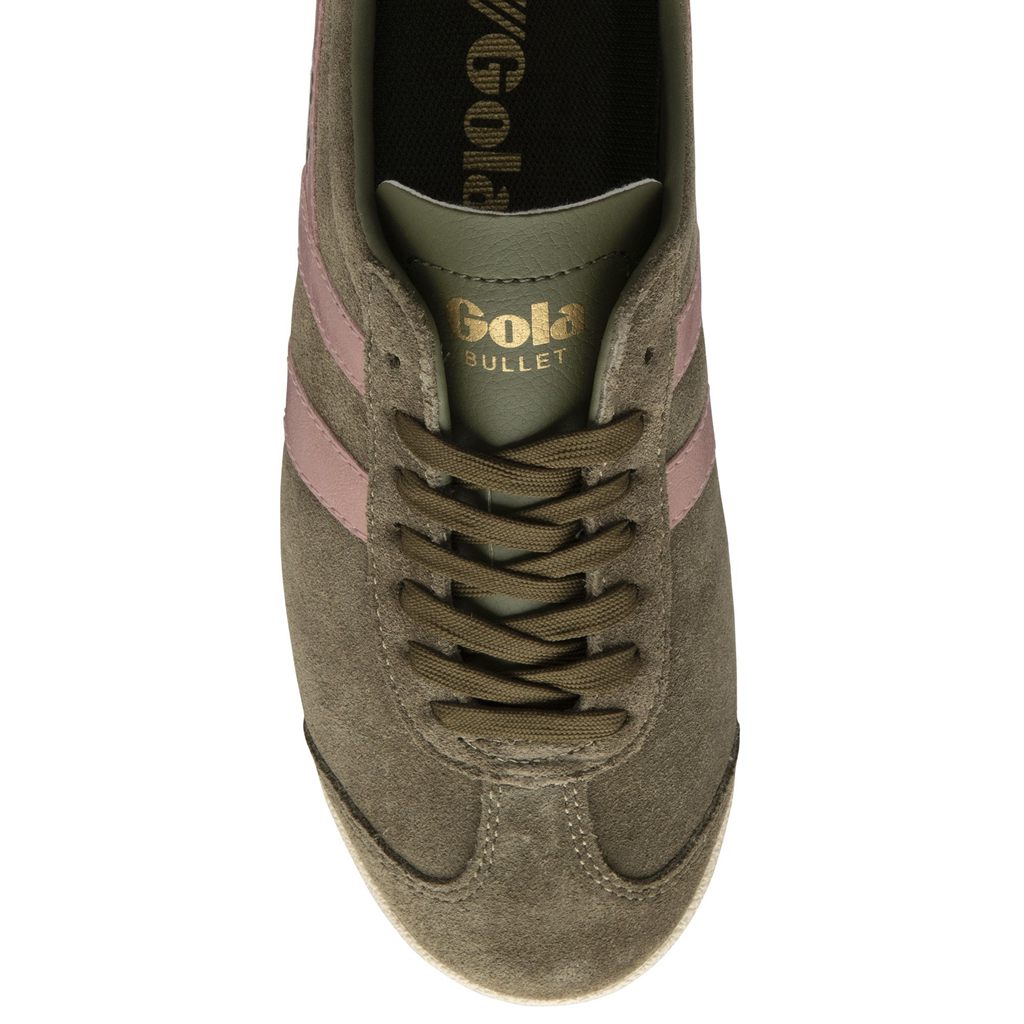 Gola Classics Bullet Flame Sneakers Khaki Rózsaszín Hungary | PCF-281957