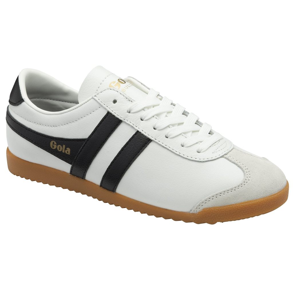 Gola Classics Bullet Leather Sneakers Fehér Fekete Hungary | NEX-345790