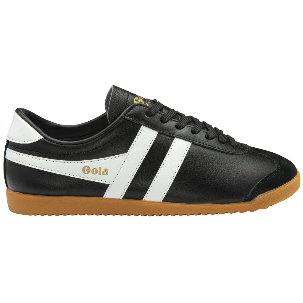 Gola Classics Bullet Leather Sneakers Fekete Fehér Hungary | BTX-739542