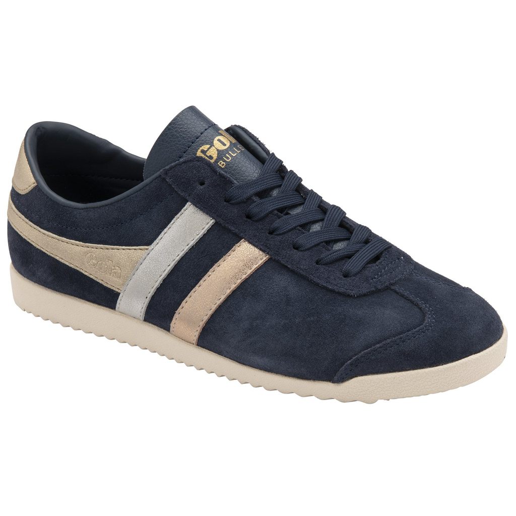 Gola Classics Bullet Mirror Trident Sneakers Sötétkék Titán Arany Hungary | YEX-728106