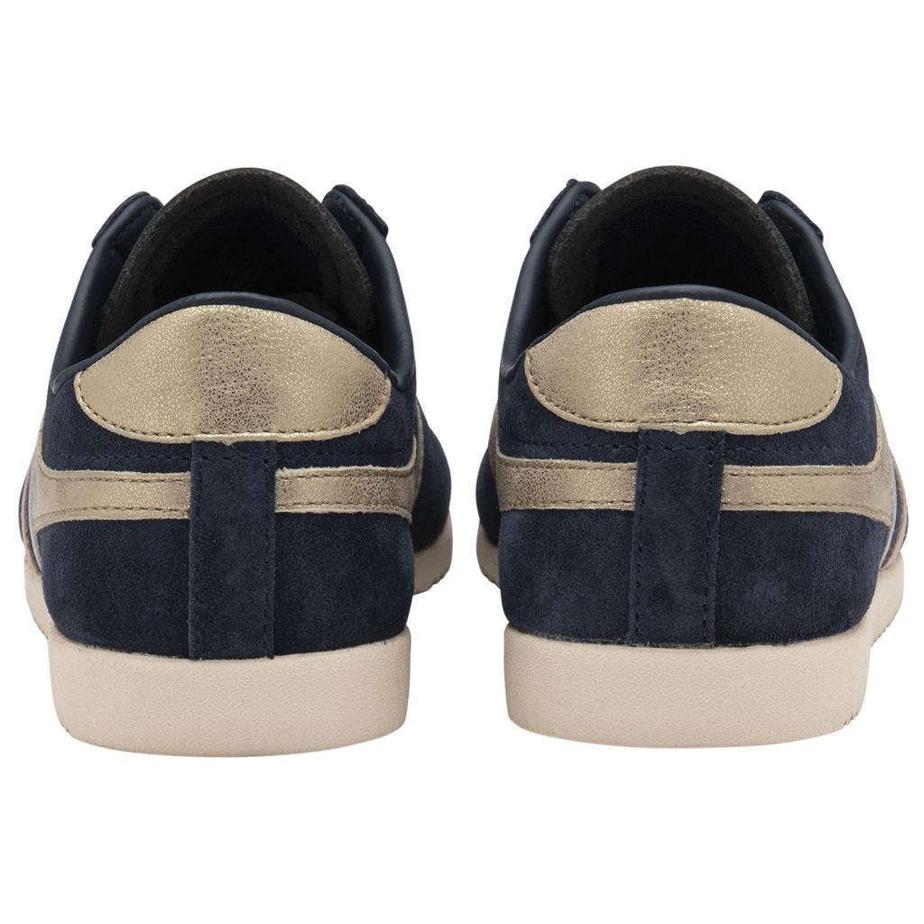 Gola Classics Bullet Mirror Trident Sneakers Sötétkék Titán Arany Hungary | YEX-728106