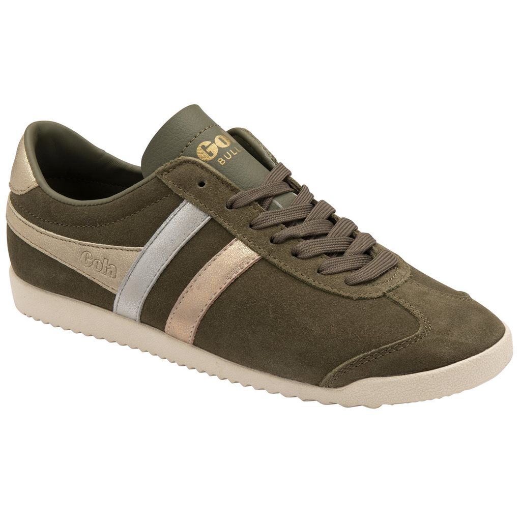 Gola Classics Bullet Mirror Trident Sneakers Khaki Titán Arany Hungary | BCQ-591270