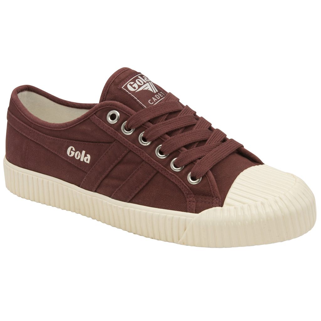 Gola Classics Cadet Plimsoll Shoes Bordó Fehér Hungary | VAW-598041